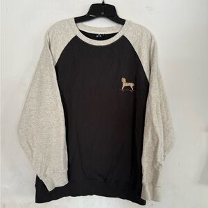 MAP Mens Raglan Sleeve Soft Skateboard Horse Sweatshirt, Size XL